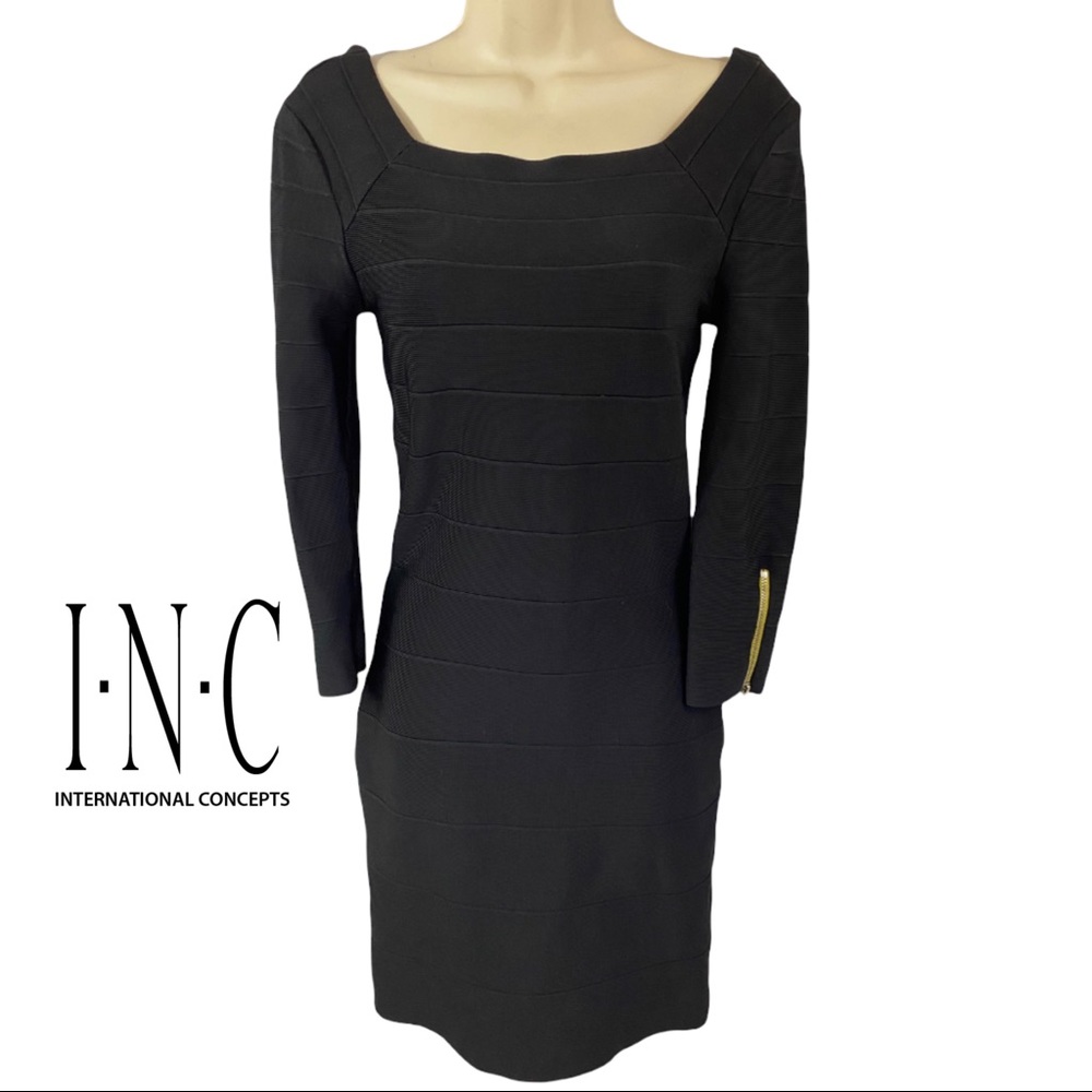 I.N.C Bandage bodycon sexy black dress women’s Small